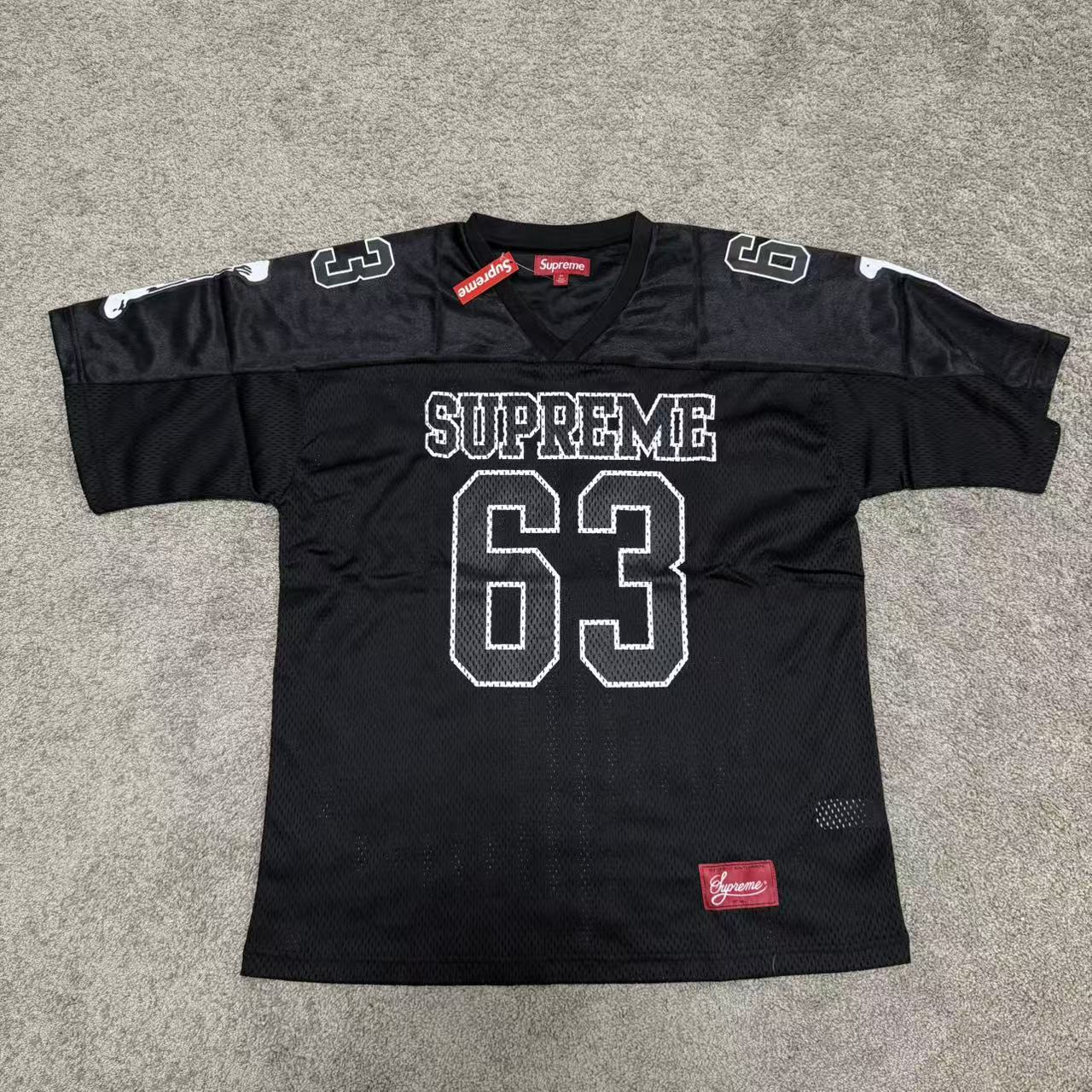 Maillot de Football Supreme Bones Noir & Blanc