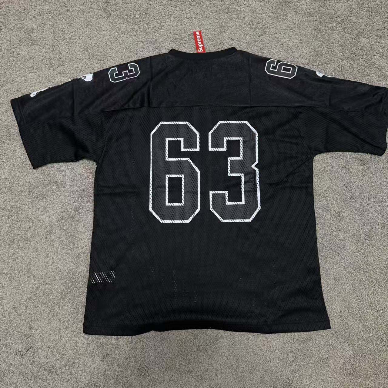 Maillot de Football Supreme Bones Noir & Blanc