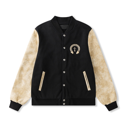 Veste Chrome Hearts Noir Croix Blanche – Streetwear Premium