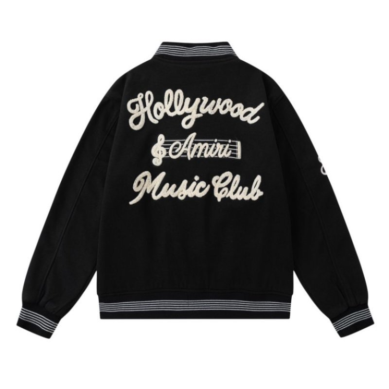 Veste AMIRI Noir Logo Brodé – Streetwear Luxe
