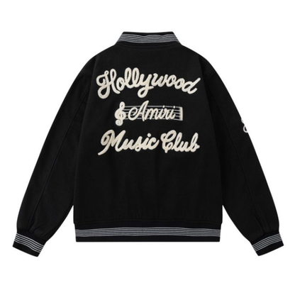 Veste AMIRI Noir Logo Brodé – Streetwear Luxe